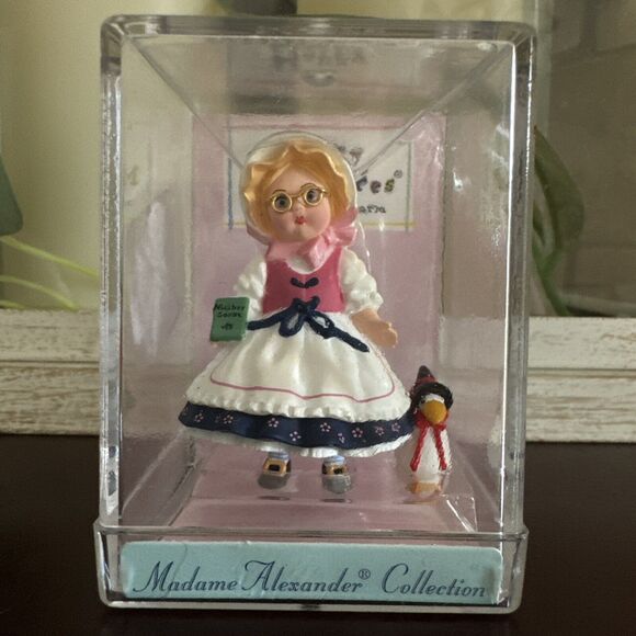 Hallmark Mother Goose Miniature Doll 3” Vintage Madame Alexander - Picture 1 of 7